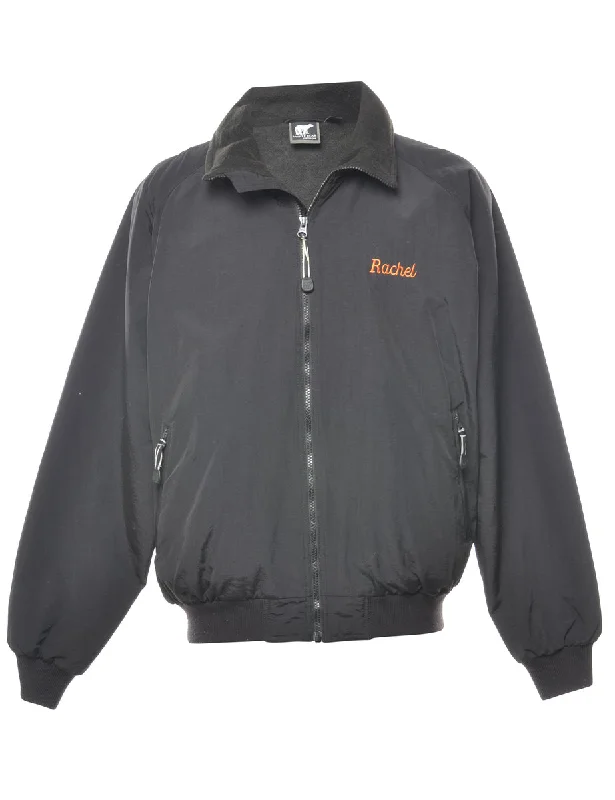 Classic Hoodies Black Lennox Nylon Jacket - M