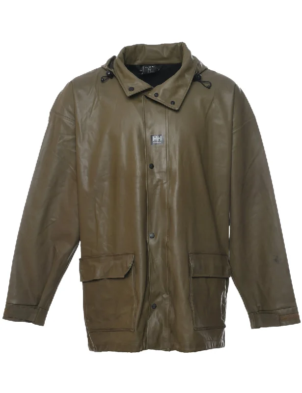 Sporty Blazers Olive Green Raincoat - XL