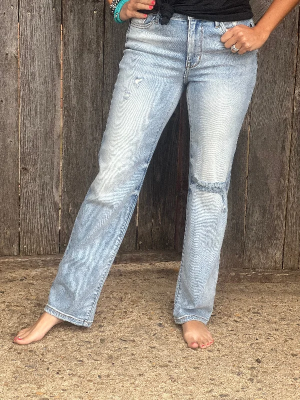 Athleisure Wear Rory Mid-Rise Straight Cut Judy Blue Jean