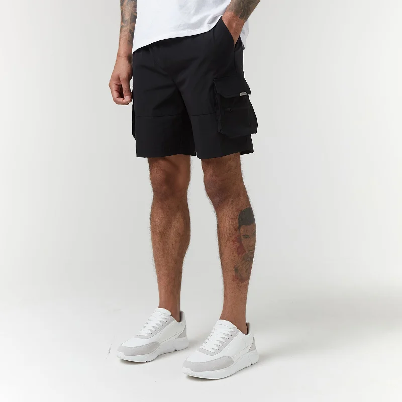 High-end Sneakers Tech Stretch Poly Cargo Short | Black