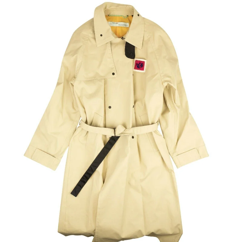 Tailored Blazers Beige Contrast Trench Coat