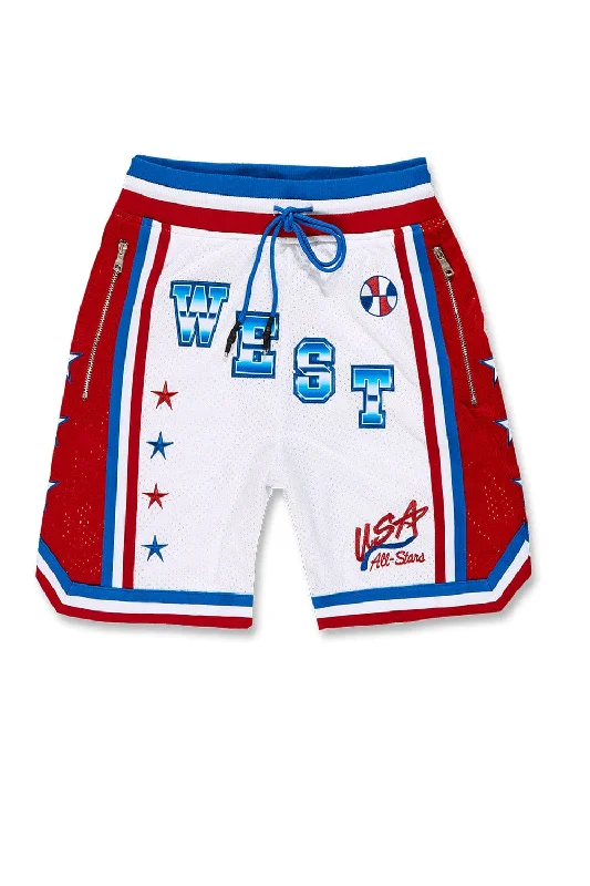 Winter Scarves Retro - All Star Basketball Shorts (Wild West)