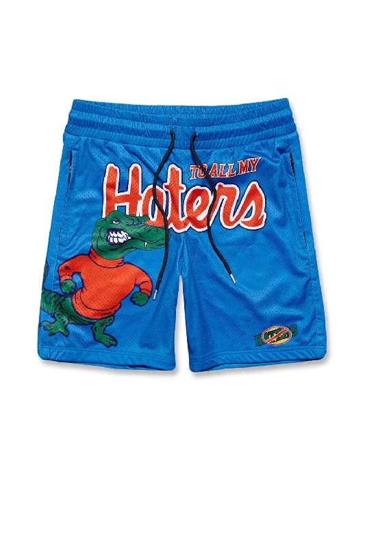 Printed Pants Retro - Florida Haters Mesh Shorts (Blue)