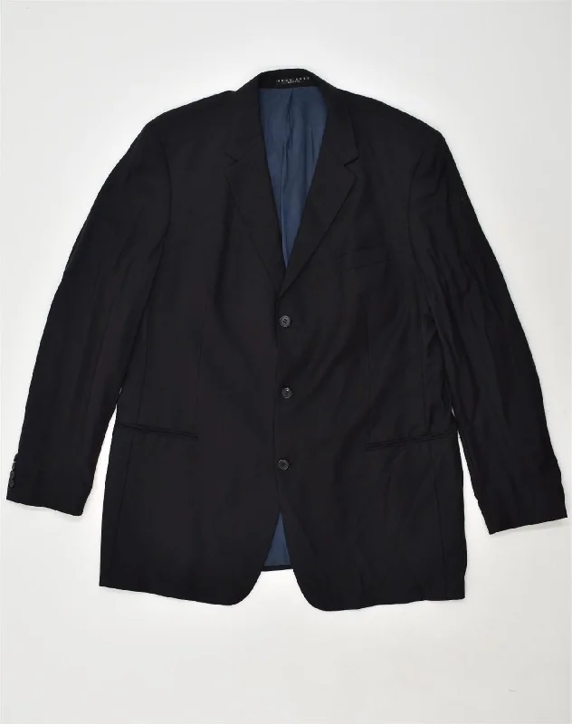 Layered Jackets HUGO BOSS Mens 3 Button Blazer Jacket UK 40 Large Navy Blue