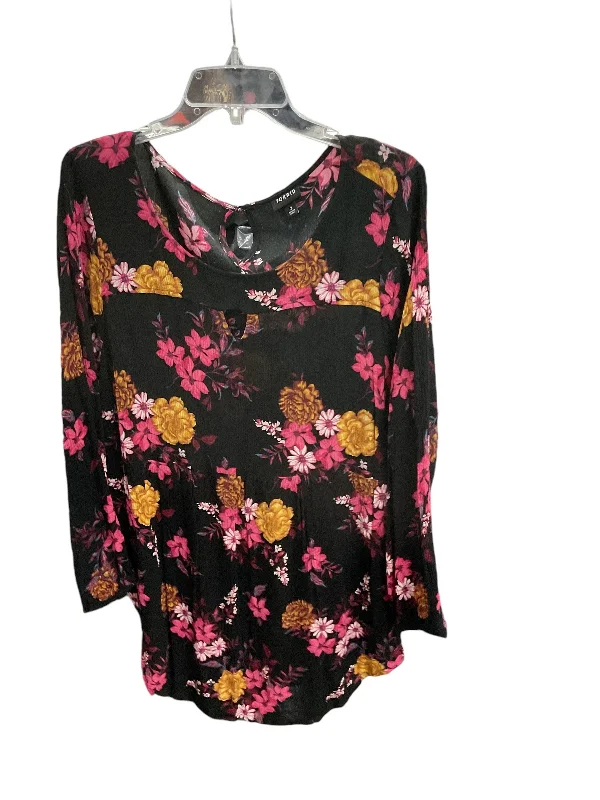 Cargo Pants Top Long Sleeve By Torrid In Floral Print, Size: 2x