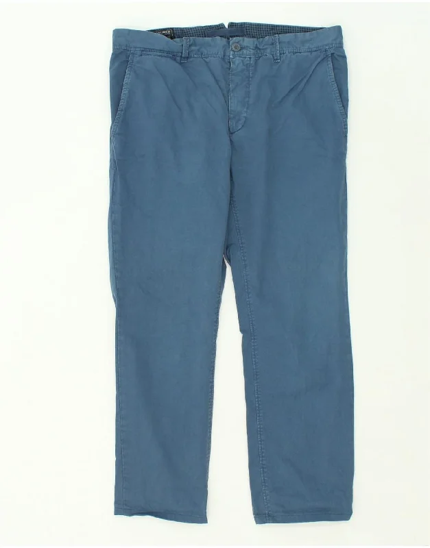 Activewear Gear WOOLRICH Mens Straight Chino Trousers W36 L28  Blue Cotton