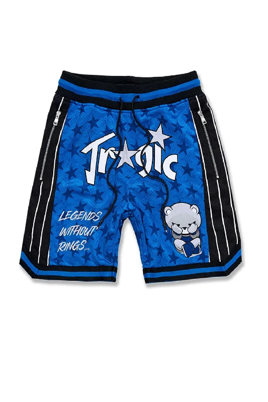 Funky Prints Retro - Tragic Basketball Shorts (Royal)