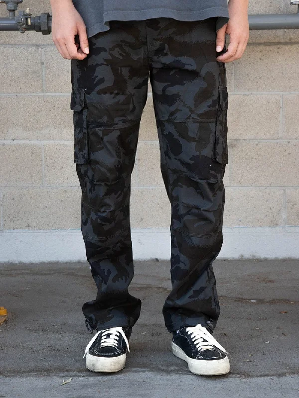 Chunky Sneakers Ambush Cargo Pants - Black Camo