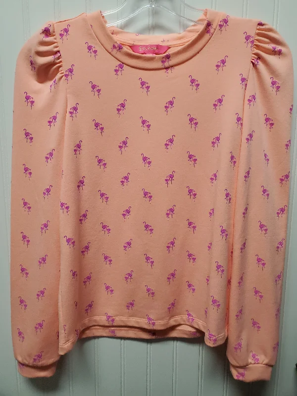 Warm Jackets Top Long Sleeve Designer By Lilly Pulitzer In Orange & Purple, Size: Xs