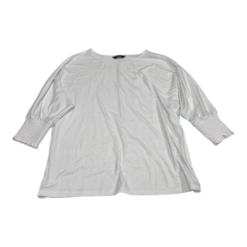 Cool Hoodies Top Long Sleeve By Dokotoo In White, Size: L