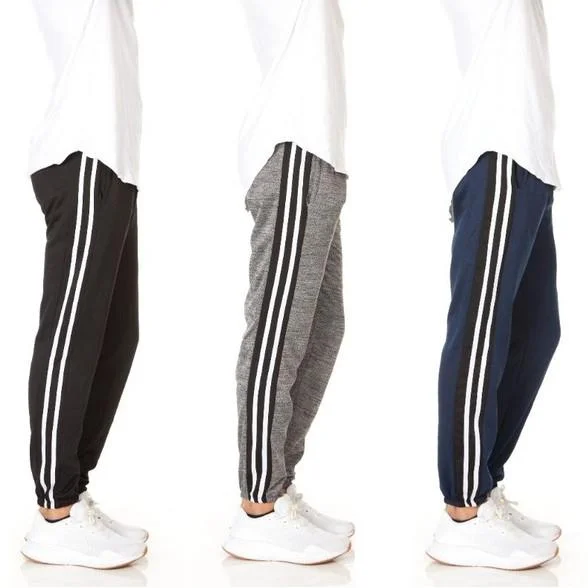 Lightweight Coats 3-Pack: Men's Slim-Fit Sweatpants Fleece Joggers