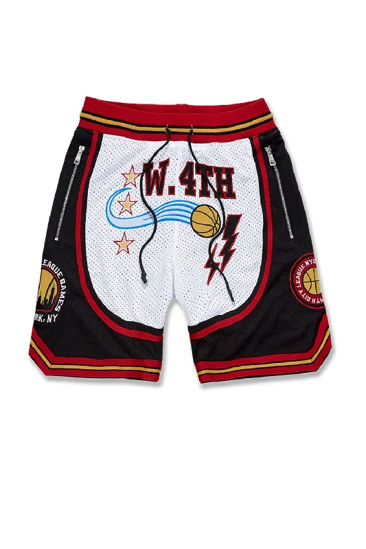 Button-up Shirts Retro - Brotherly Love Basketball Shorts (Answer)