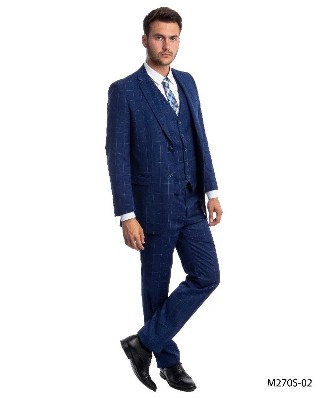 High-end Sneakers Blue Suit For Men Formal Suits For All Ocassions