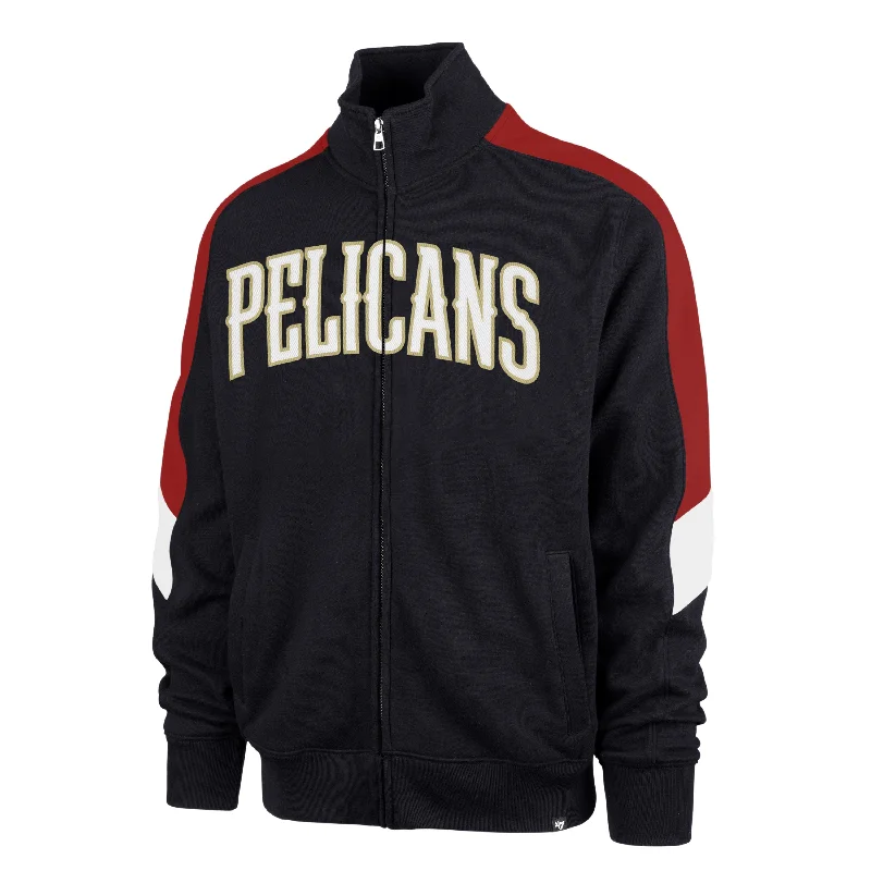 Knit Sweaters NEW ORLEANS PELICANS WORDMARK '47 SHOOT OUT TRACK JACKET