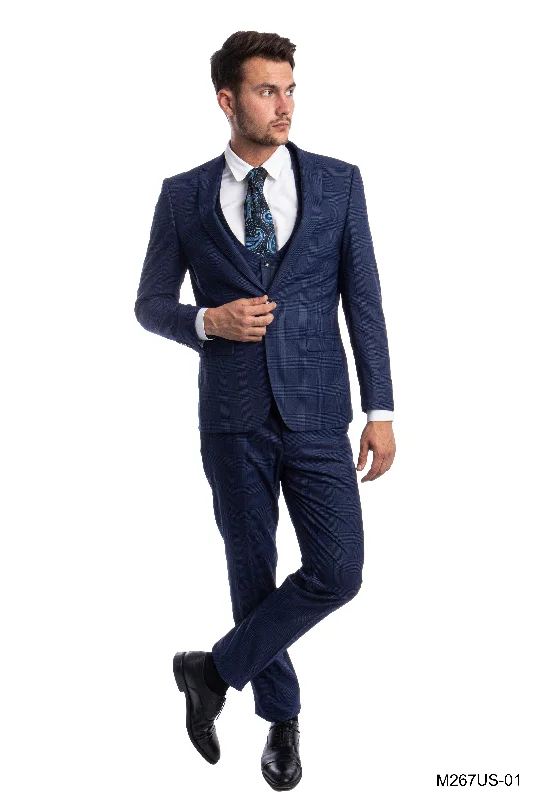 Casual Trousers Blue Suit For Men Formal Suits For All Ocassions