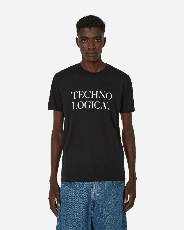 High-neck Sweaters Techno Logical T-Shirt Black