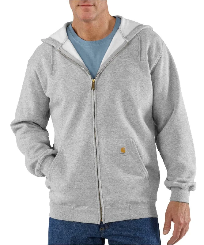 Warm Cardigans Carhartt Men’s Midweight Zipper Hooded Sweatshirt - Heather Grey