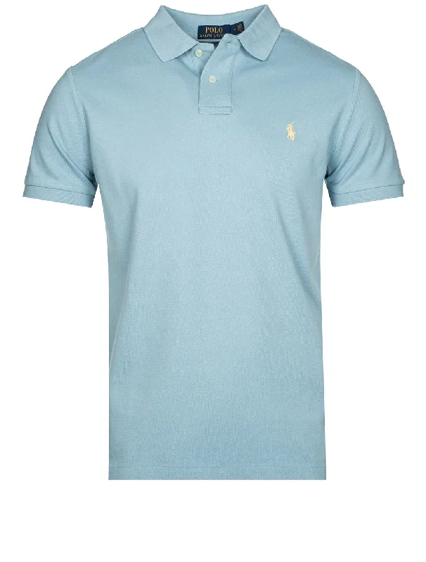 Bright Shirts Basic Mesh Polo Blue Note