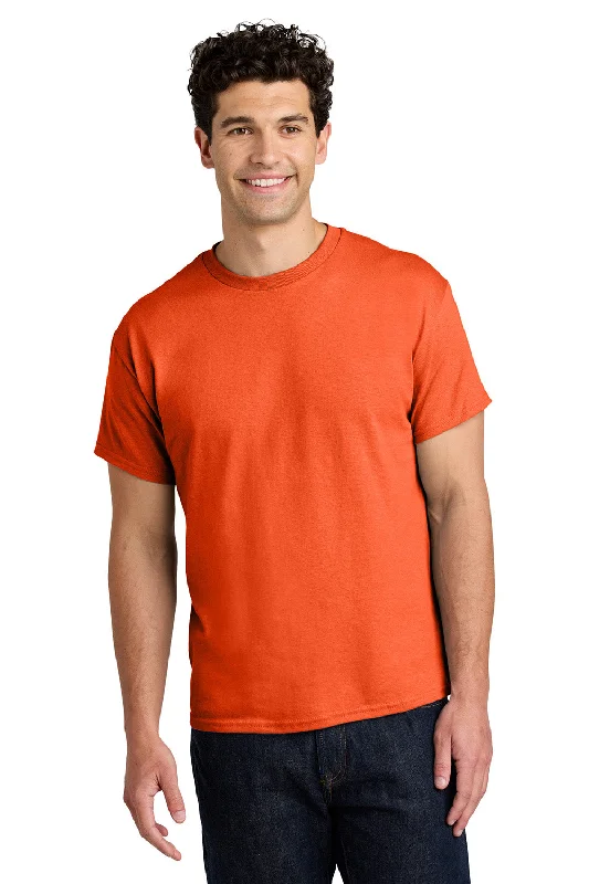 Statement Jackets Gildan Mens Short Sleeve Crewneck T-Shirt - Orange