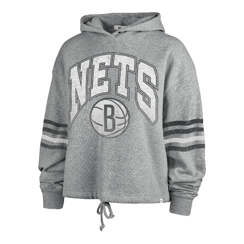 Athleisure Wear BROOKLYN NETS UPLAND '47 BENNETT HOOD WOMENS