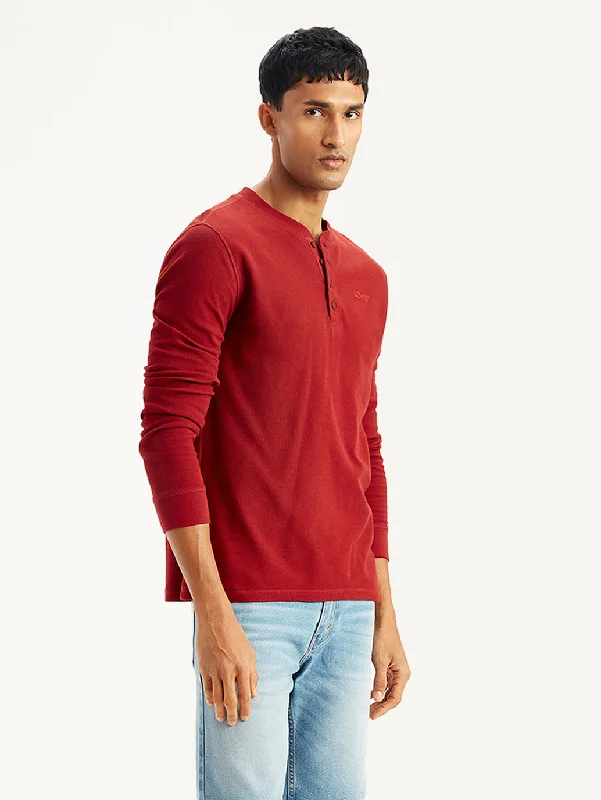 Activewear Gear Men's Textured Slim Fit T-Shirt