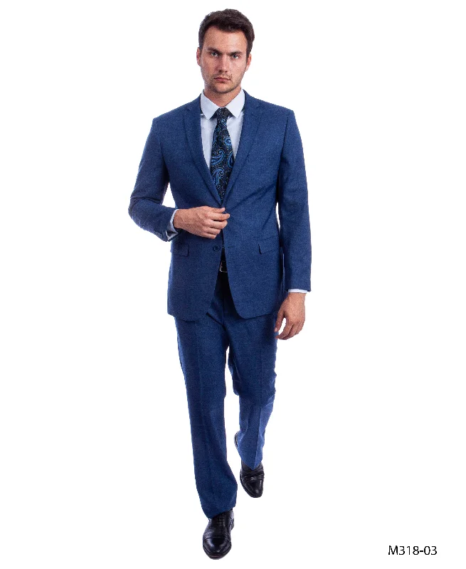 Casual Footwear Med Blue Suit For Men Formal Suits For All Ocassions