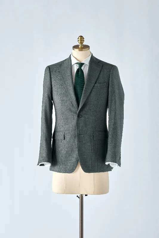 Turtleneck Sweaters No. 1 Gray Prince of Wales Check Suit