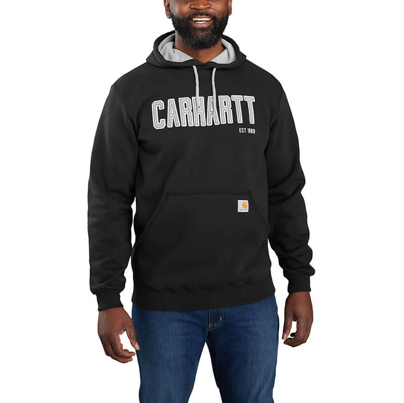 Rain Jackets 105494 - Carhartt Men's Loose Fit Midweight Felt Logo Graphic Sweatshirt