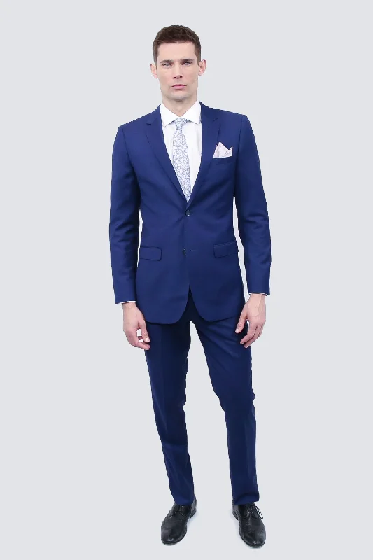 Classic Coats Tailor's Stretch Azzure Blue Suit | Slim or Modern Fit