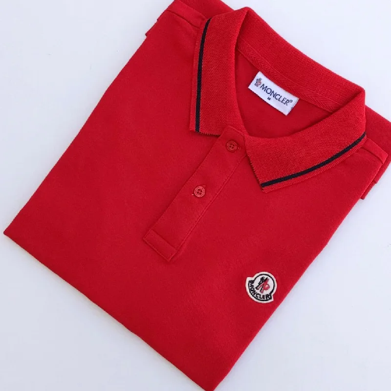 Stylish Polos MO - Men 'Red' Hockey Logo Polo MO902