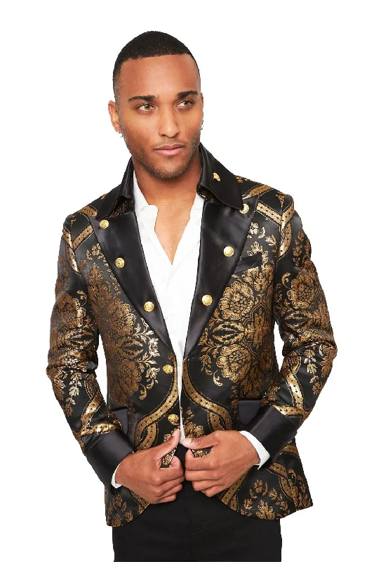 Sporty Jackets Barabas Eye Of Gold  BL-3044 Blazer Gold