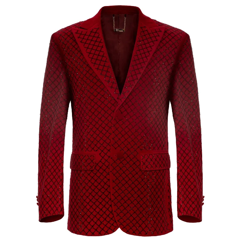 Warm Cardigans Opulent Outfit RED/BLACK