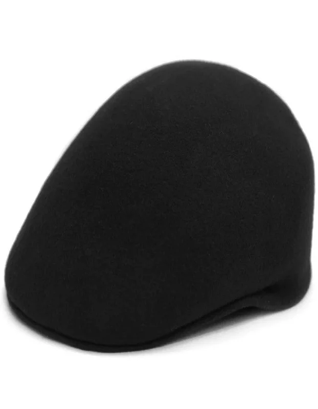 Tailored Blazers Black Dress Hat 1920s Fedora Style - Mens Classic Wool English Cap Dress Hats in Black