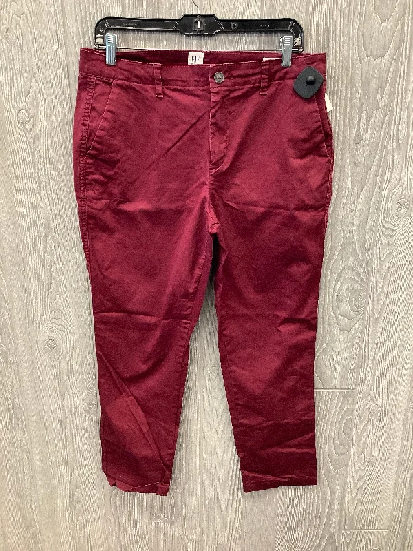 Cargo Pants Pants Chinos & Khakis By Gap In Red, Size: 10