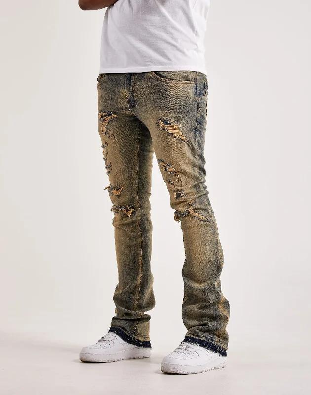 Street Casual Jordan Craig Stacked Denim Jeans