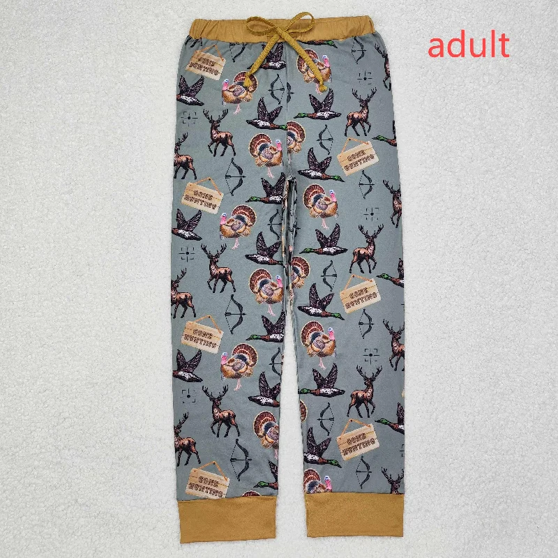 Boho Menswear RTS NO MOQ ETA 5/7days arrived P0616 Adult male gone hunting deer duck turkey green trousers