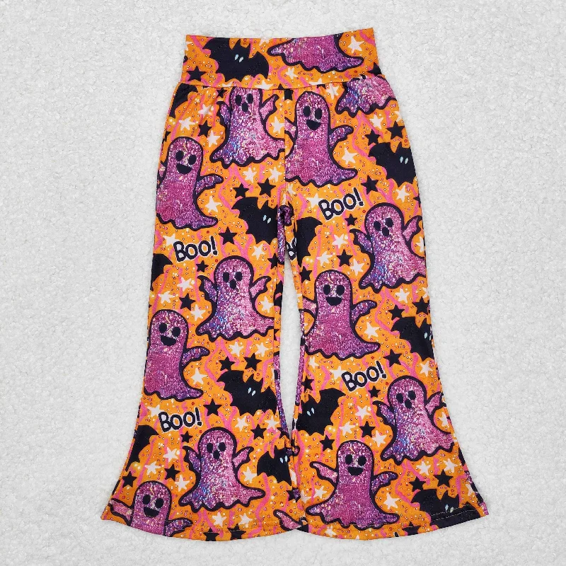 Graphic Sweatshirts rts no moq P0609 Halloween purple ghost black bat pattern orange trousers