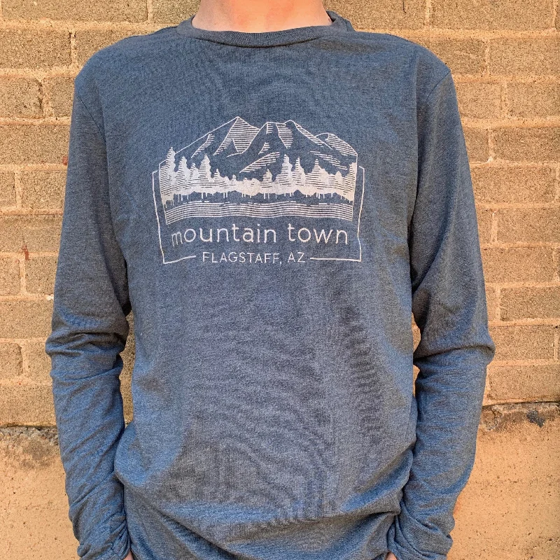 Vintage Tees Mountain Town Long Sleeve Tee Shirt