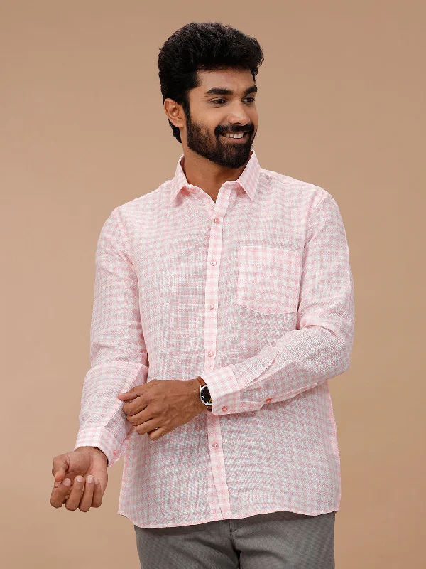 Casual Footwear Men Cotton Rich Shirt Pink T51 AAT4