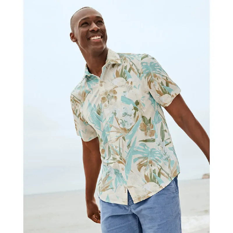 Printed Shirts Tommy Bahama IslandZone Bahama IslandZone Coast Jungle Haven Camp Shirt - Warm Mist