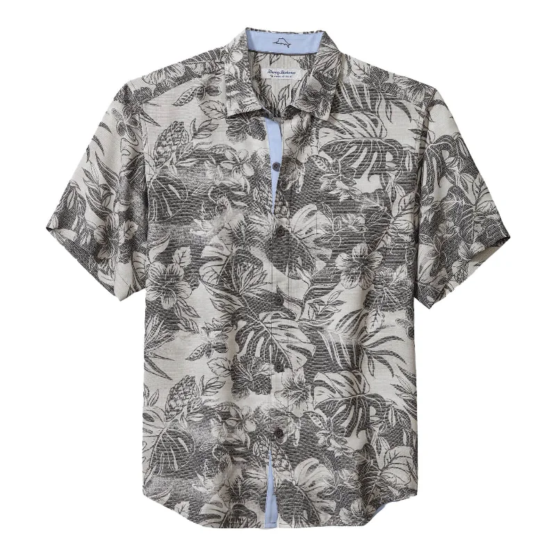 Track Pants Tommy Bahama IslandZone Coconut Point Ocean Escape Camp Shirt - Summer Grey