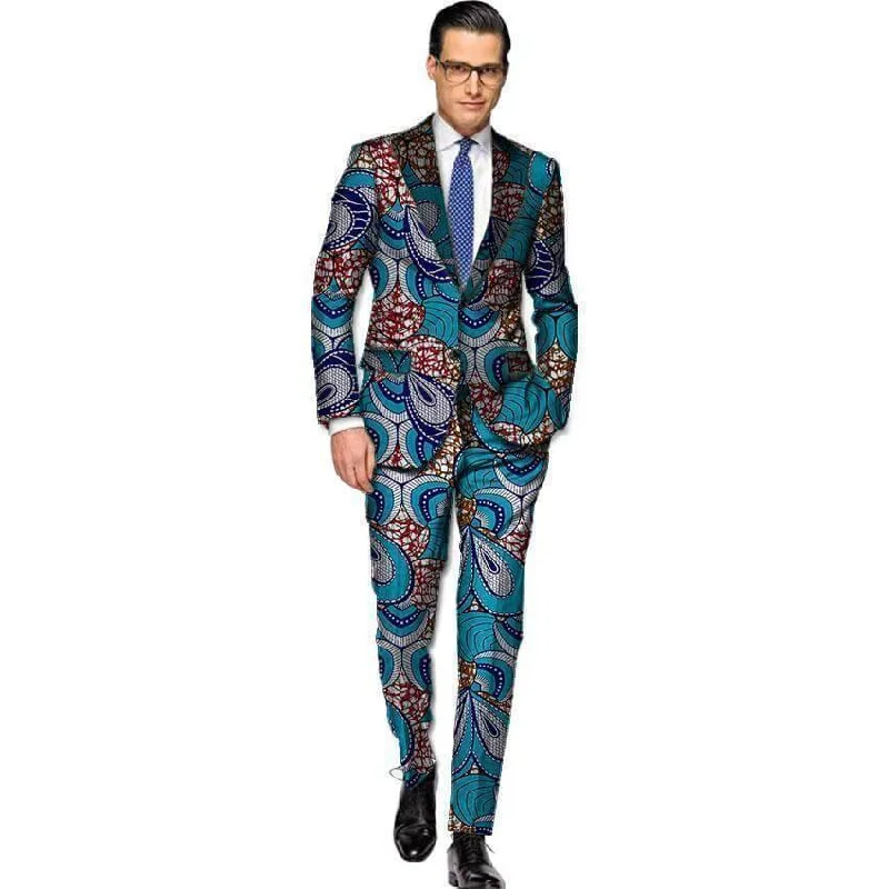 Cool Hoodies African Print Two Piece Suit